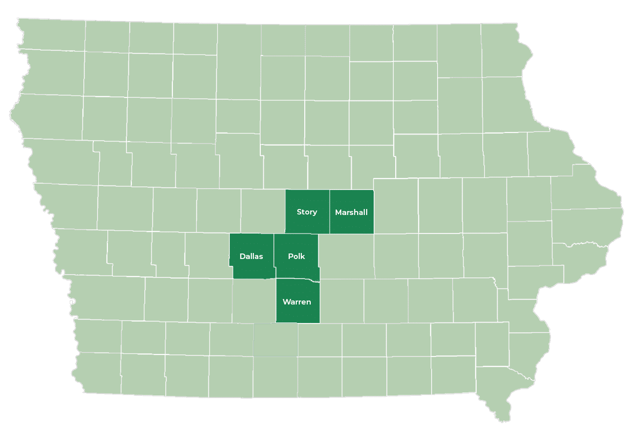 Central Iowa Map
